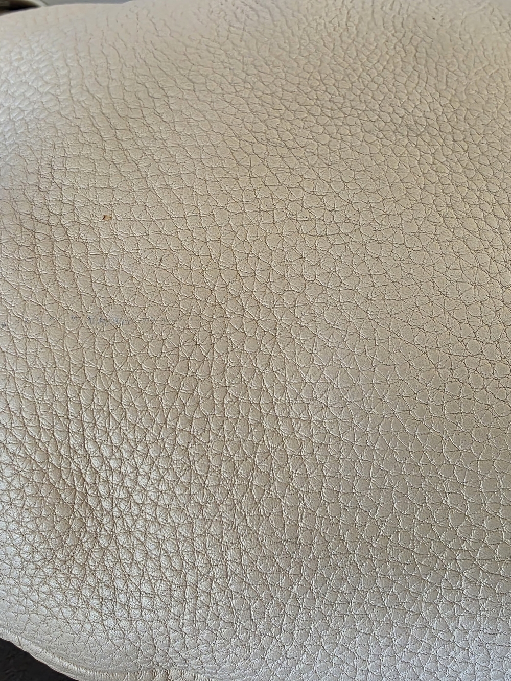 Coach Soho Pleated Hobo Shoulder Bag Buttercream Pebble Leather Buckle Y2K - Picture 9 of 16